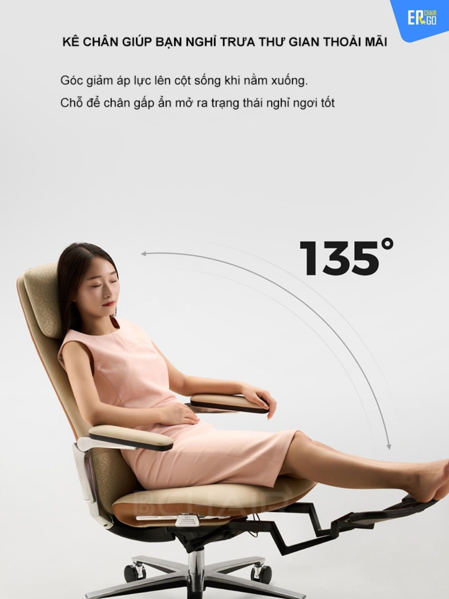  Ghế Công Thái Học Giám Đốc B-Chair BC-007F bọc da bò Nappa 