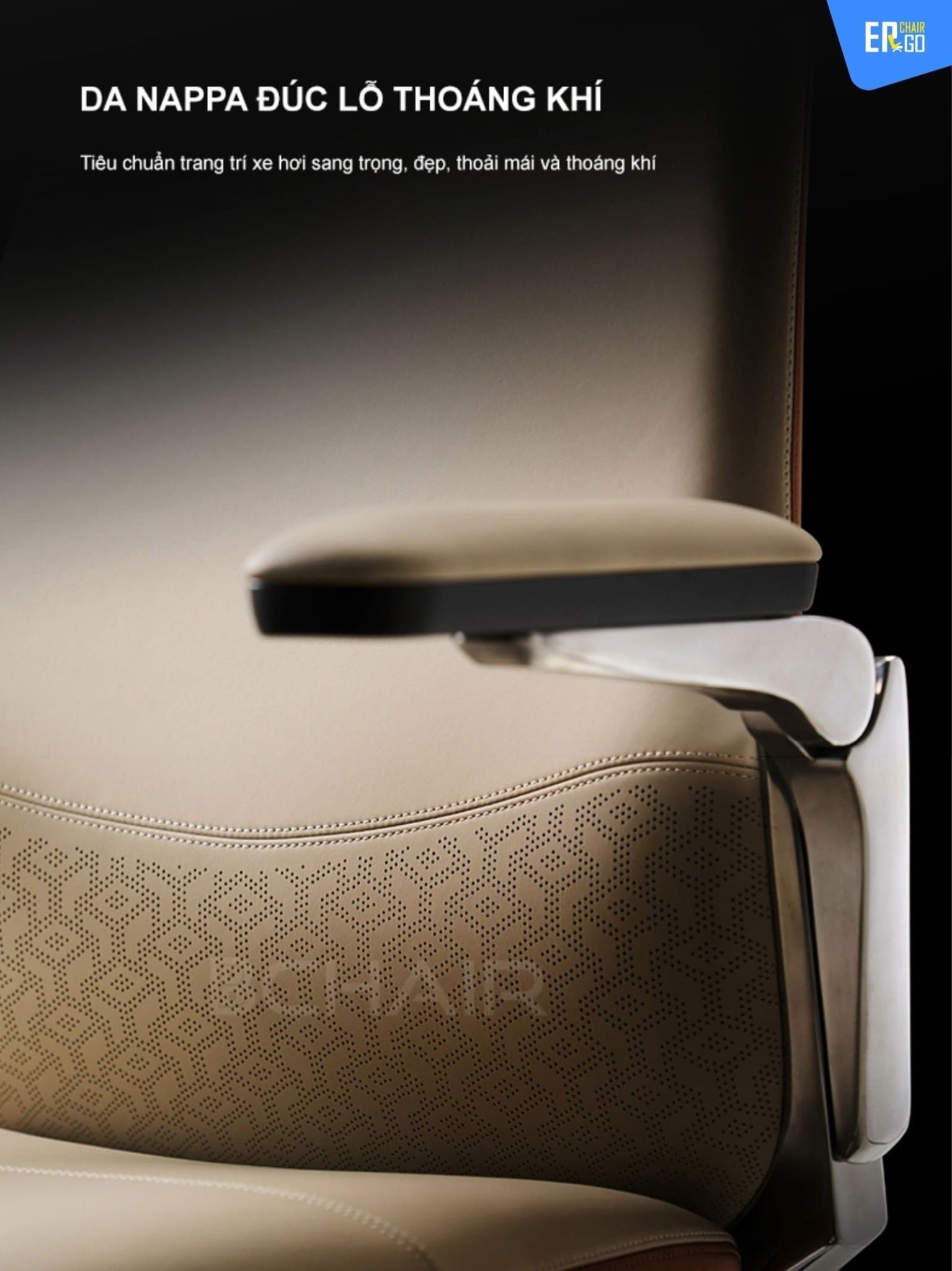  Ghế Công Thái Học Giám Đốc B-Chair BC-007F bọc da bò Nappa 