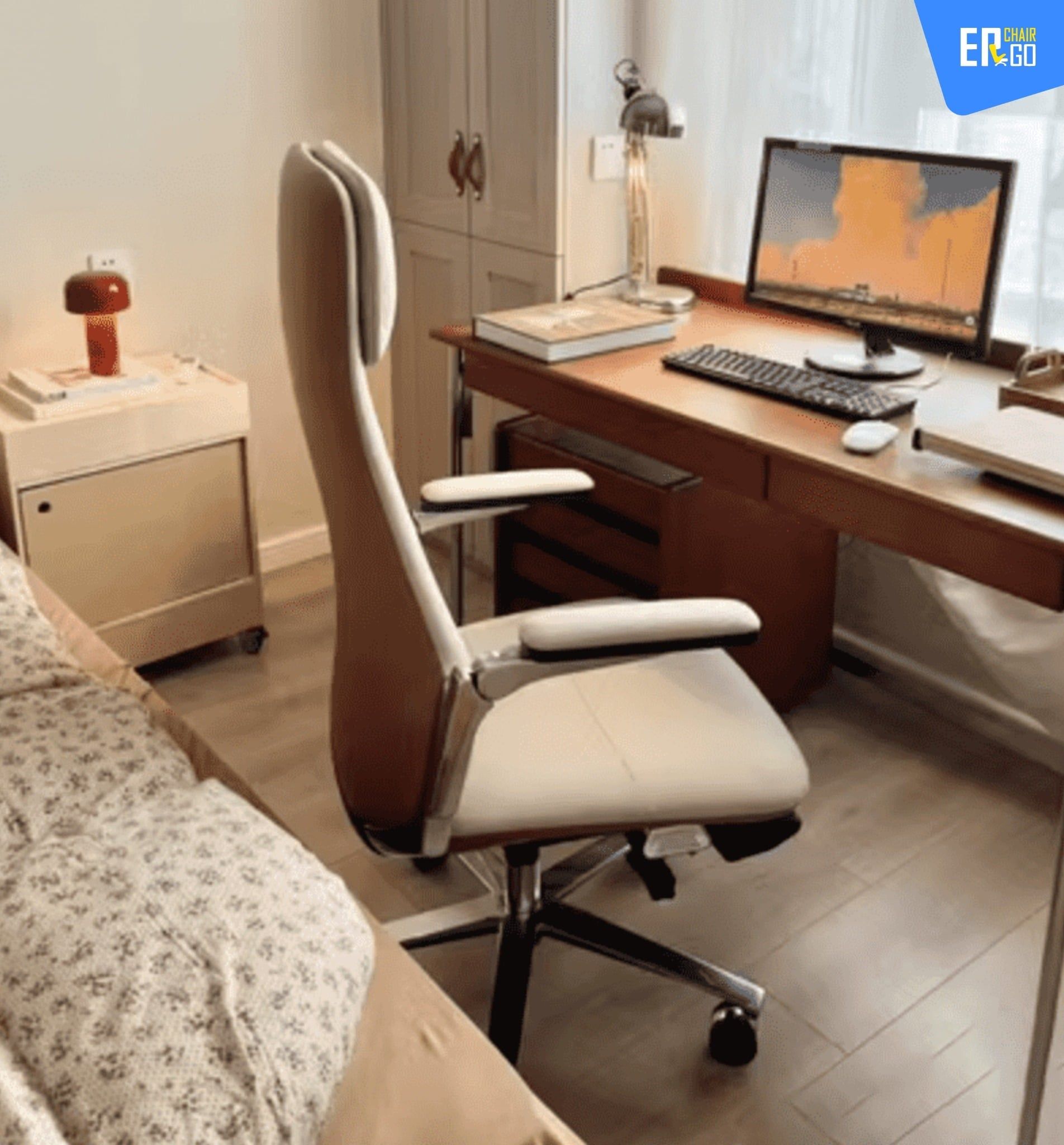  Ghế Công Thái Học Giám Đốc B-Chair BC-007F bọc da bò Nappa 