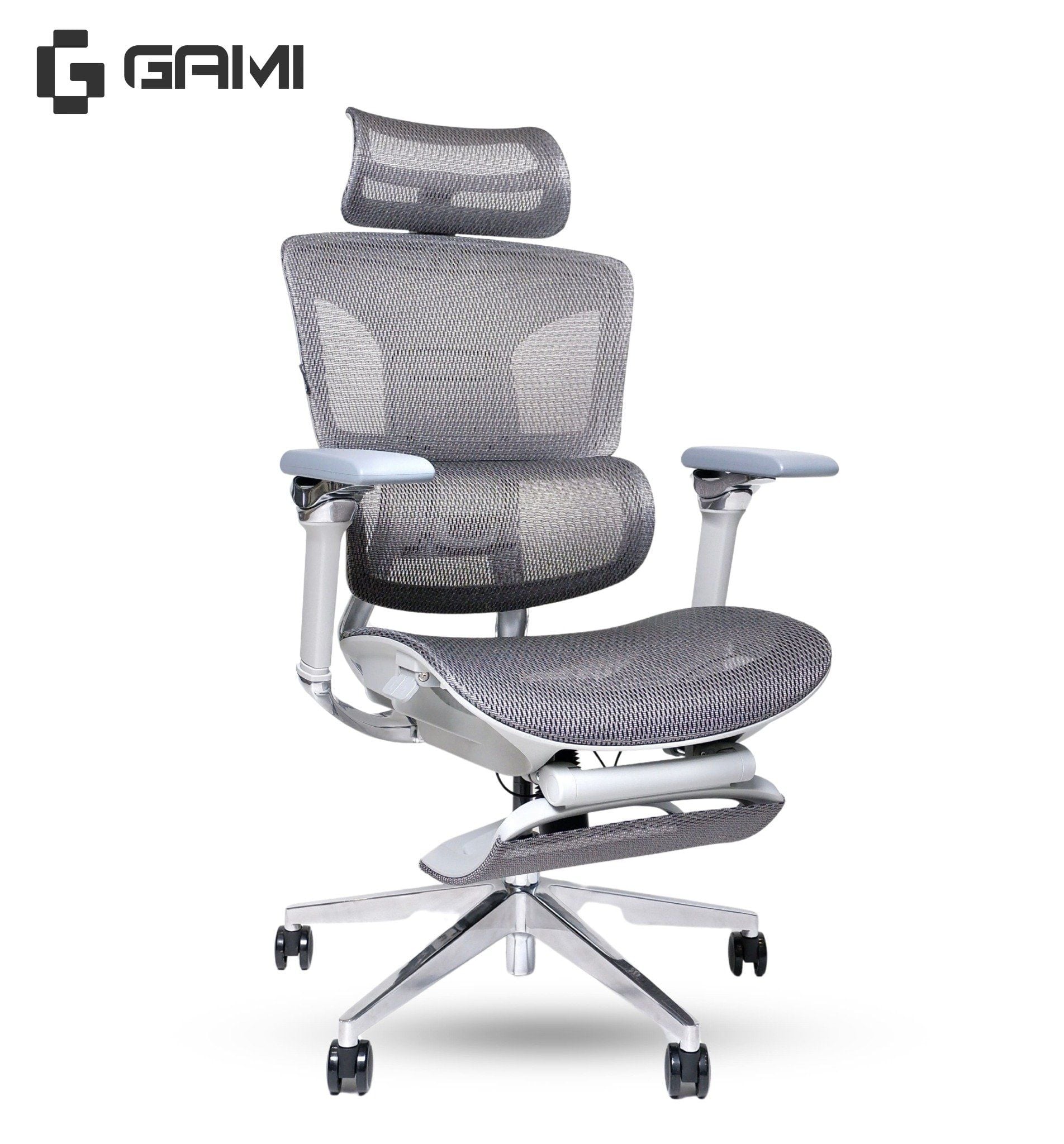  Ghế Công Thái Học Gami Hexa bản 4D và 6D (tùy chọn gắn gác chân) 