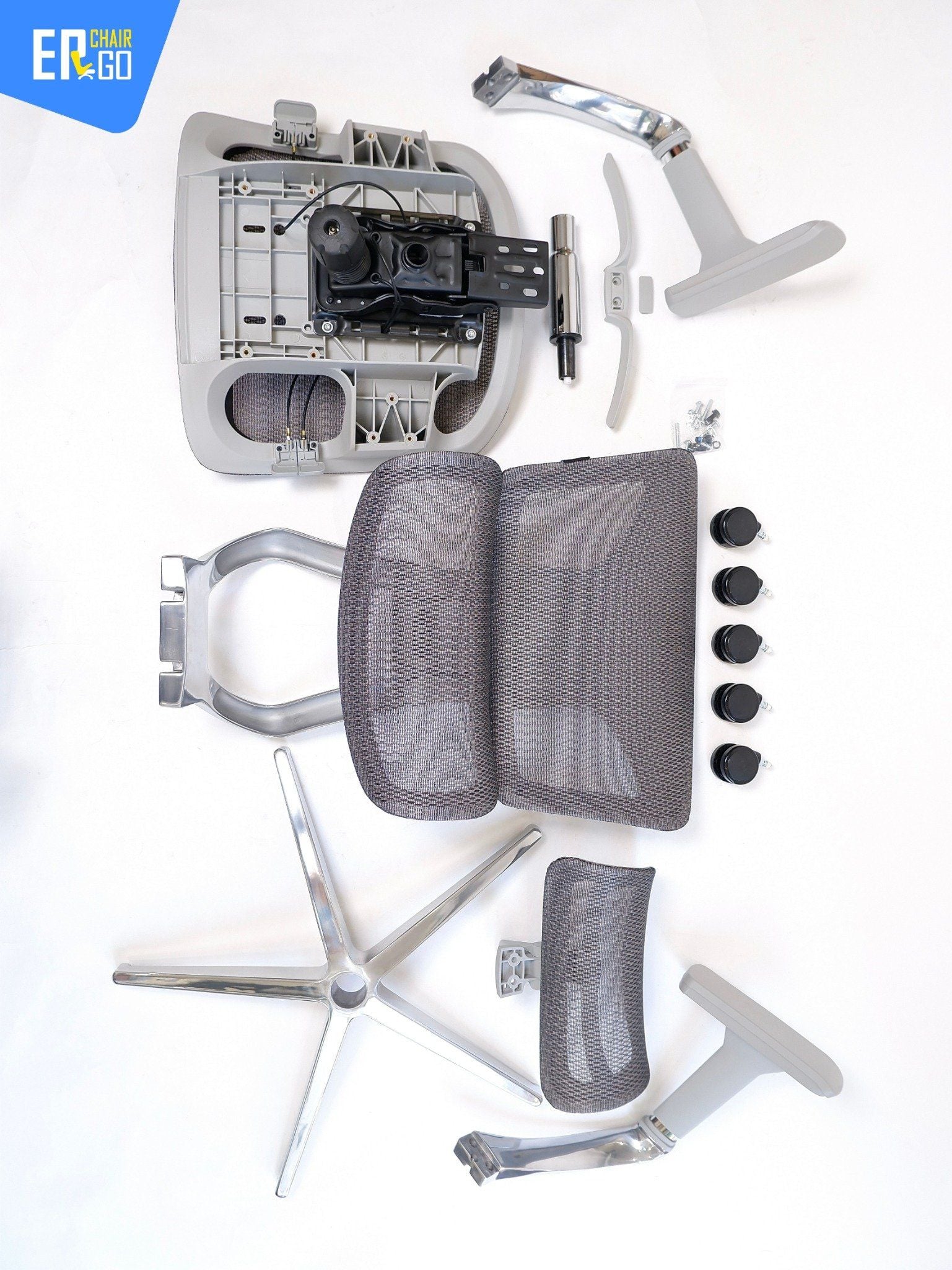  Ghế Công Thái Học Gami Hexa bản 4D và 6D (tùy chọn gắn gác chân) 