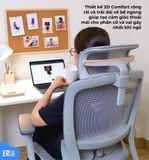  Ghế Công Thái Học Gami Lum2 bản 3D và 2D (có thể gắn thêm gác chân) 