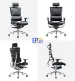  Ghế Công Thái Học BChair B-801D phiên bản bọc da bò Nappa cao cấp 