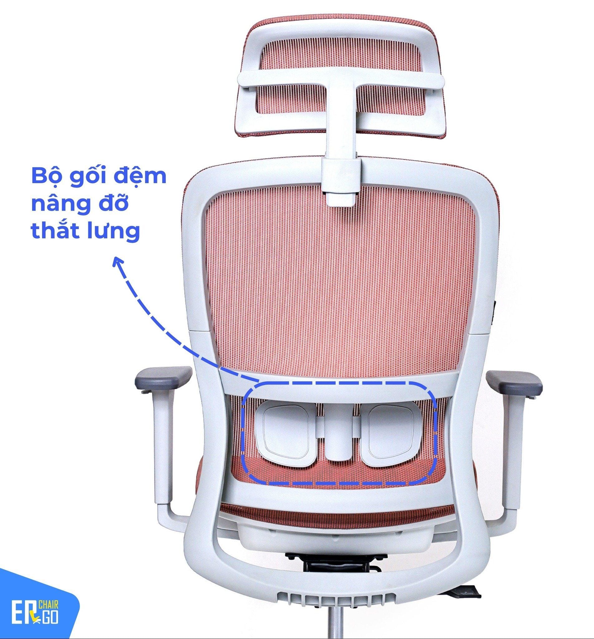  Ghế Công Thái Học Gami Lum2 bản 3D và 2D (có thể gắn thêm gác chân) 