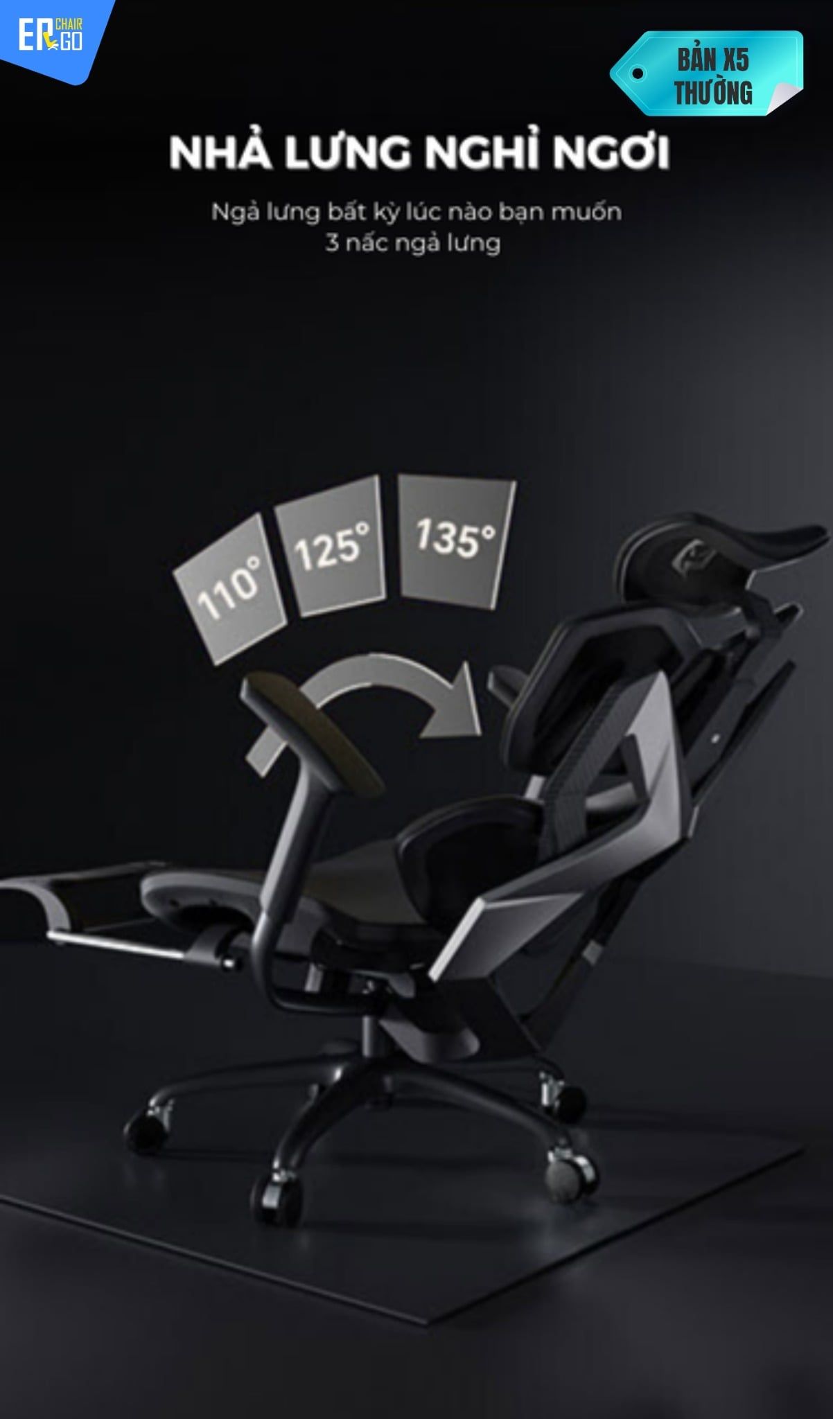  Ghế Công Thái Học Gami X5 bản thường và bản Pro 