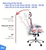  Ghế Công Thái Học Gami Lum2 bản 3D và 2D (có thể gắn thêm gác chân) 