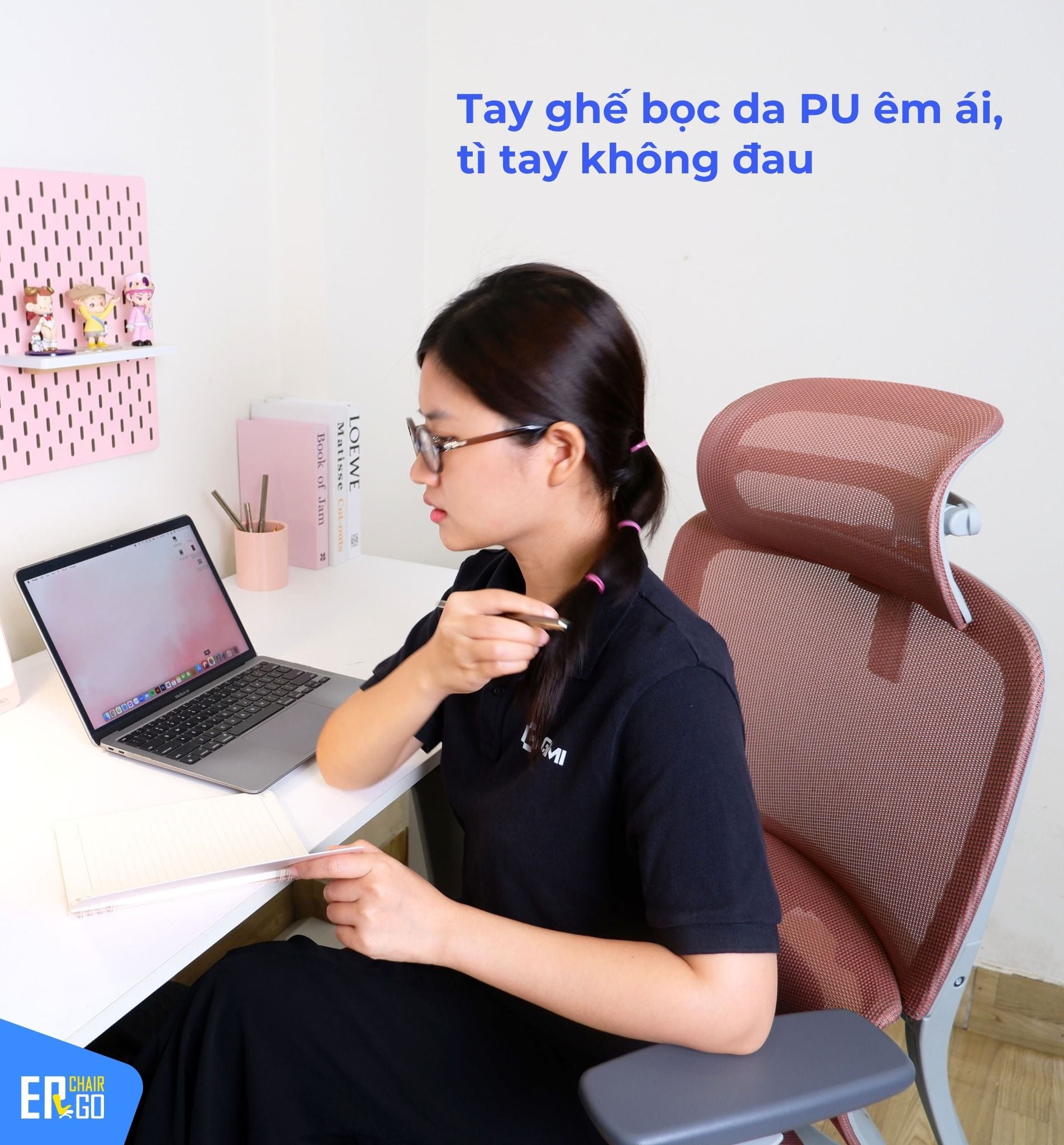  Ghế Công Thái Học Gami Lum2 bản 3D và 2D (có thể gắn thêm gác chân) 