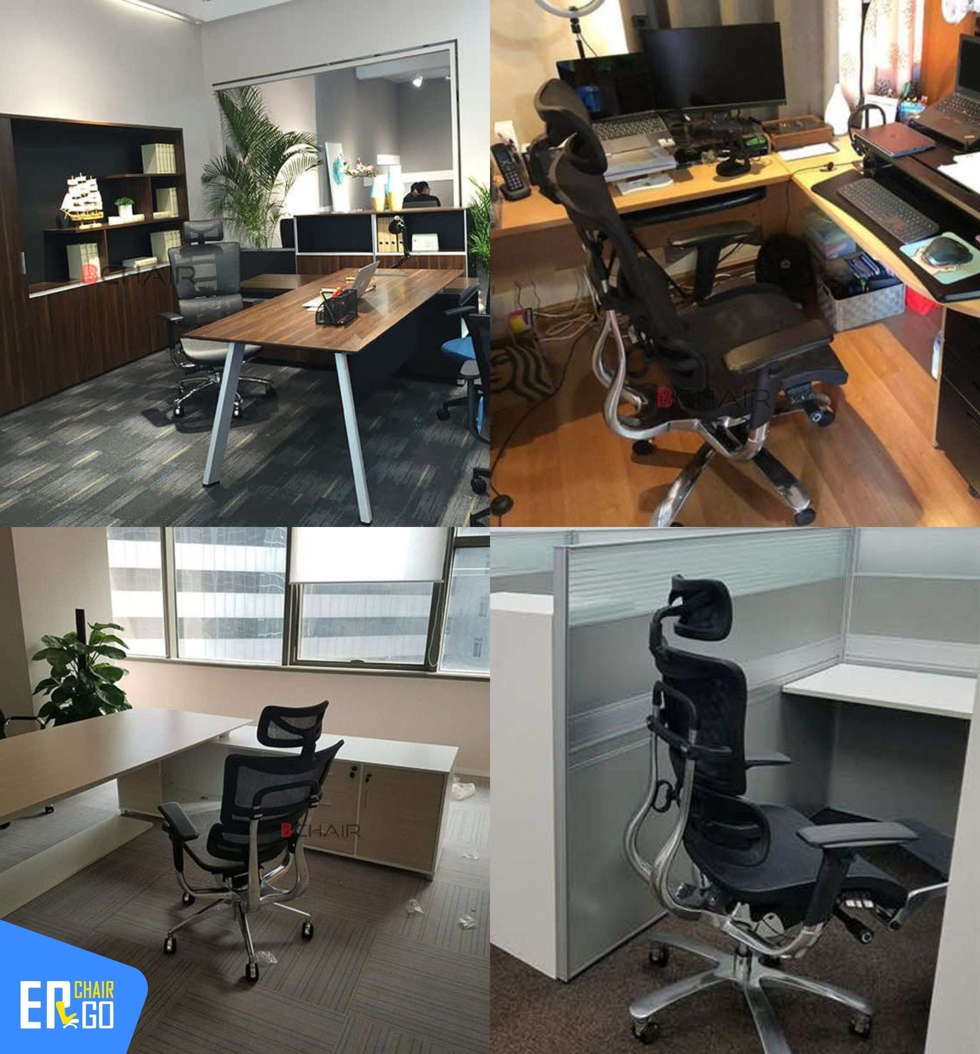  Ghế Công Thái Học BChair B-801L phiên bản lưới (sẵn gác chân) 