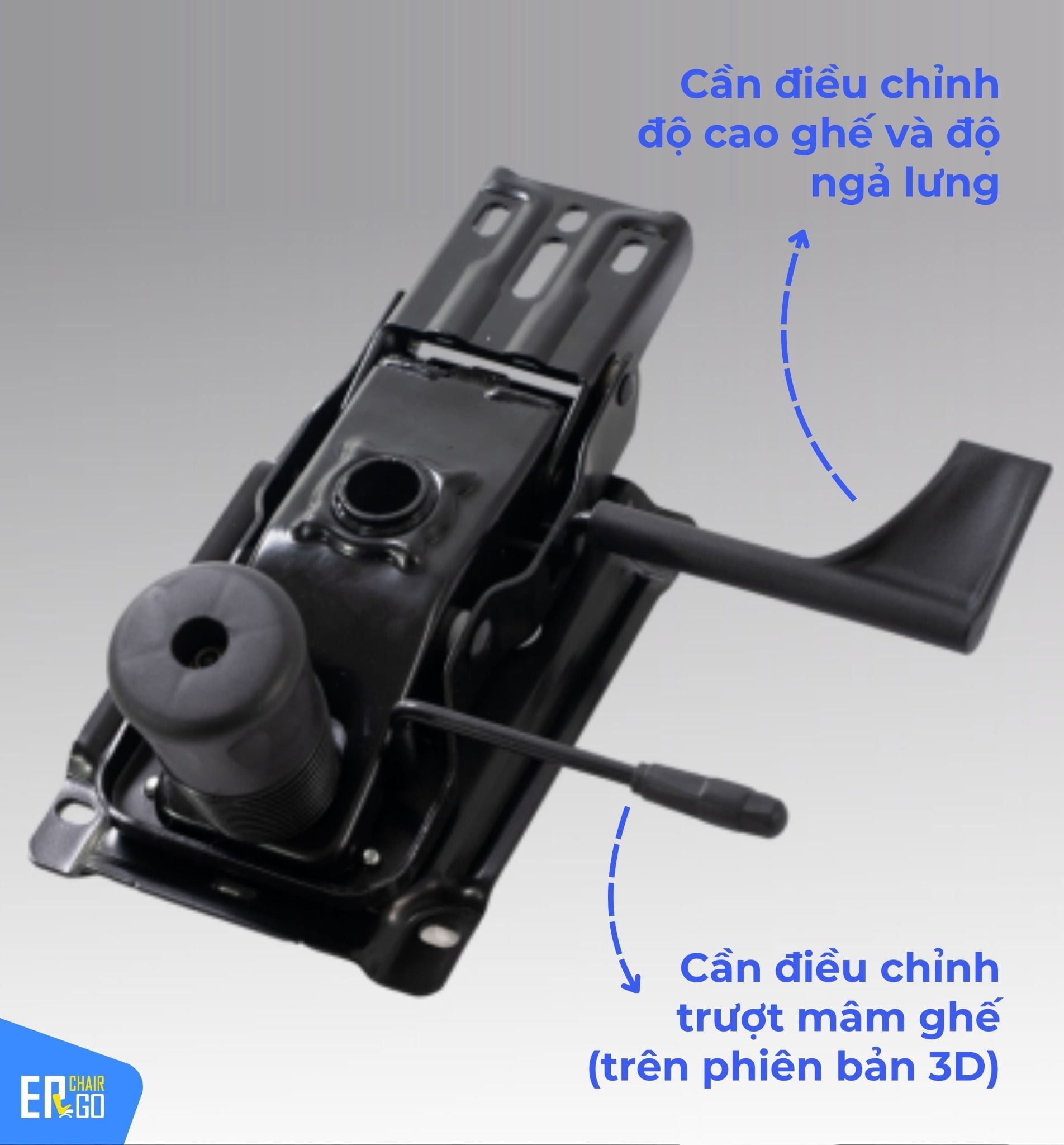  Ghế Công Thái Học Gami Lum2 bản 3D và 2D (có thể gắn thêm gác chân) 