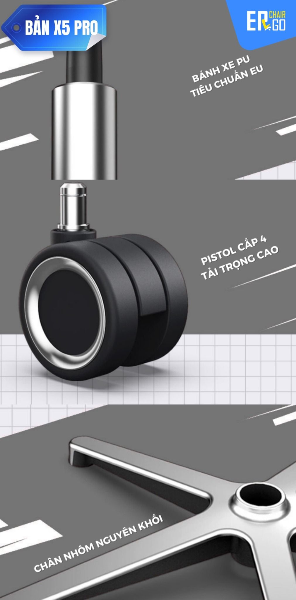  Ghế Công Thái Học Gami X5 bản thường và bản Pro 