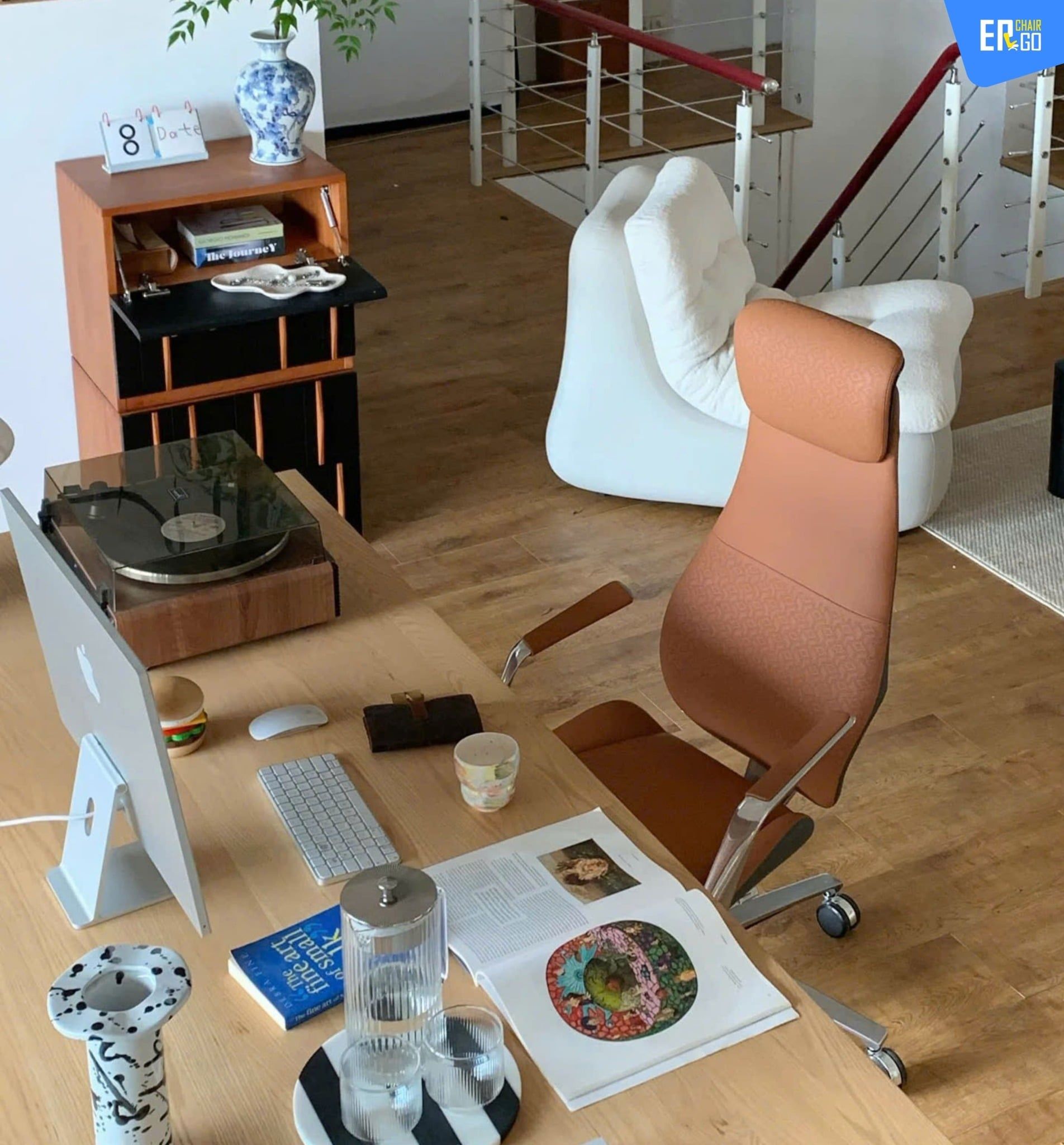  Ghế Công Thái Học Giám đốc BChair BP-101J bọc da bò Nappa cao cấp 