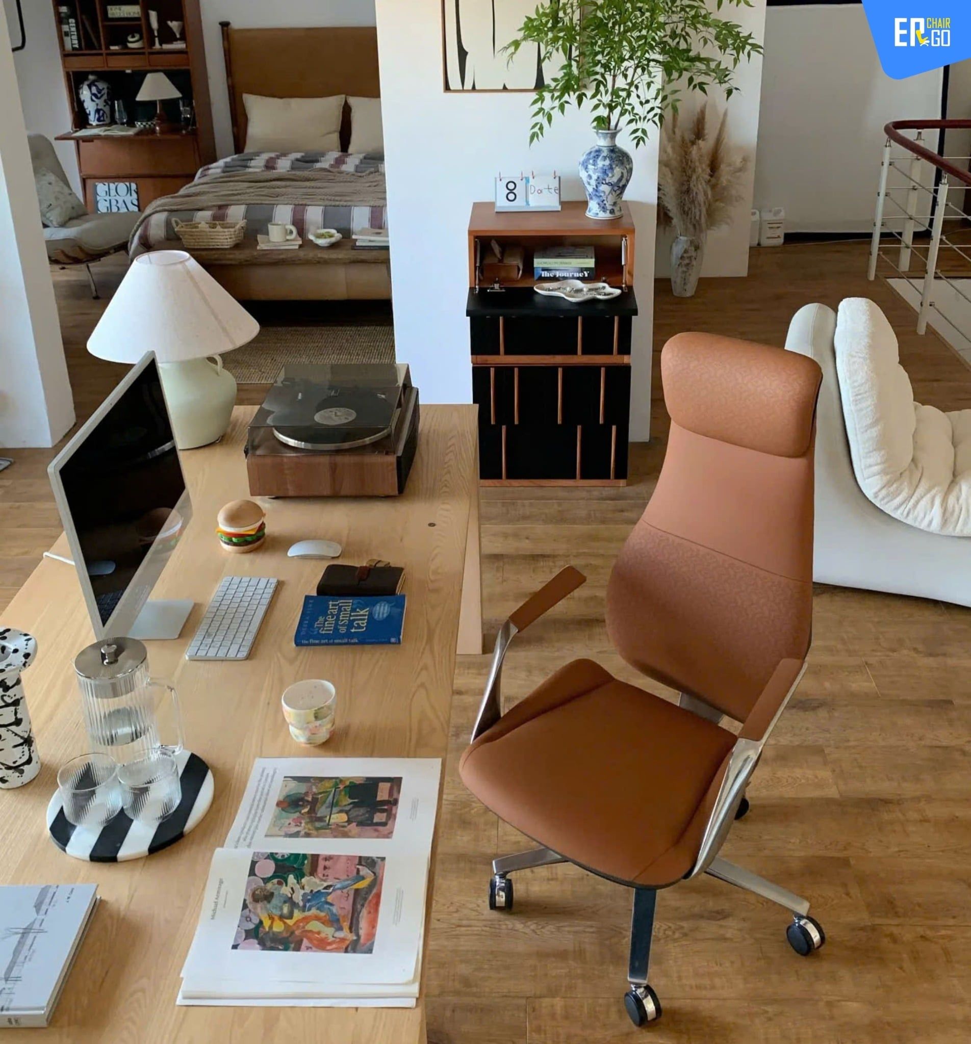  Ghế Công Thái Học Giám đốc BChair BP-101J bọc da bò Nappa cao cấp 