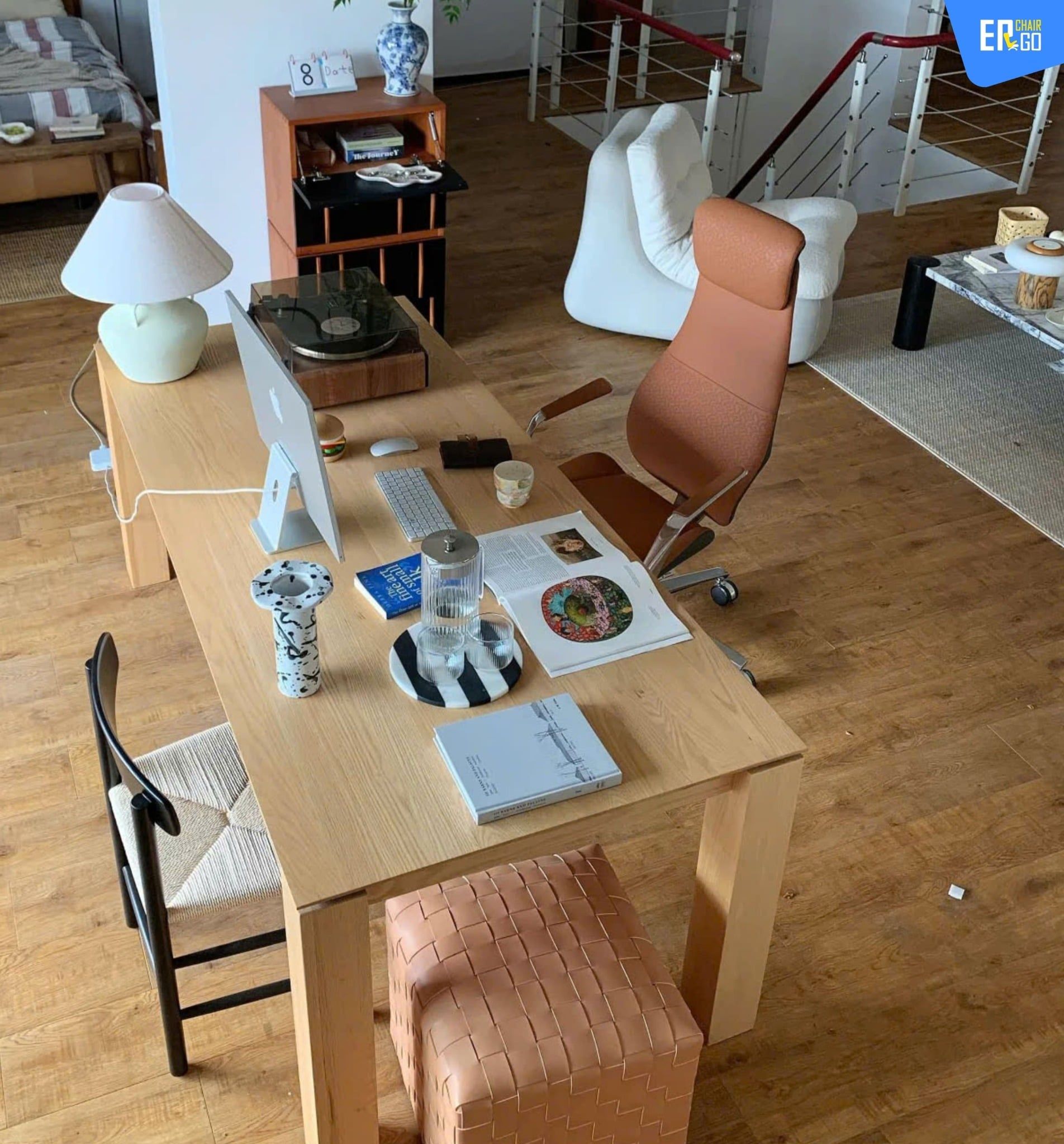  Ghế Công Thái Học Giám đốc BChair BP-101J bọc da bò Nappa cao cấp 