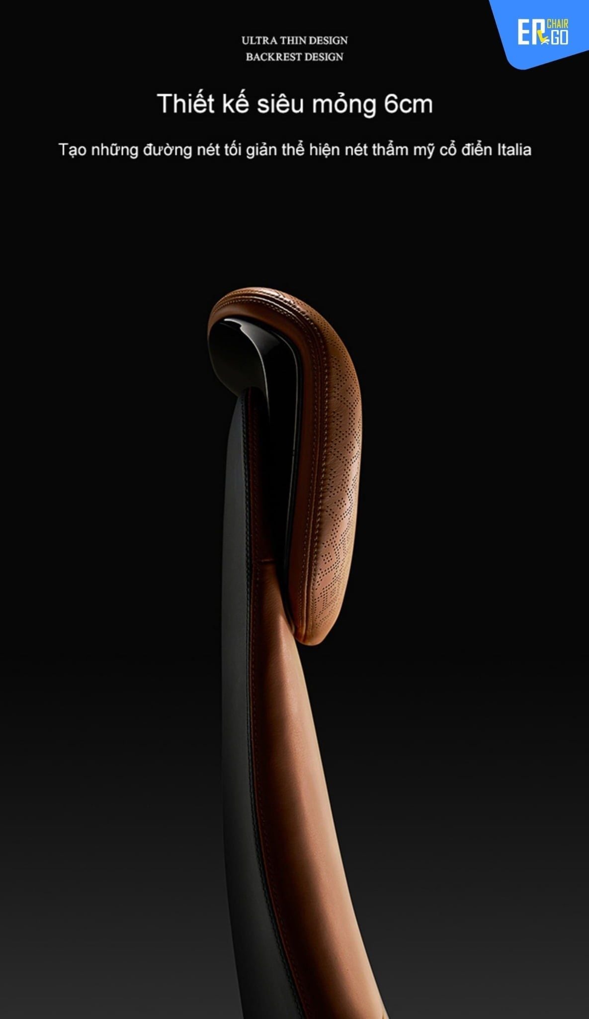  Ghế Công Thái Học Giám đốc BChair BP-101J bọc da bò Nappa cao cấp 