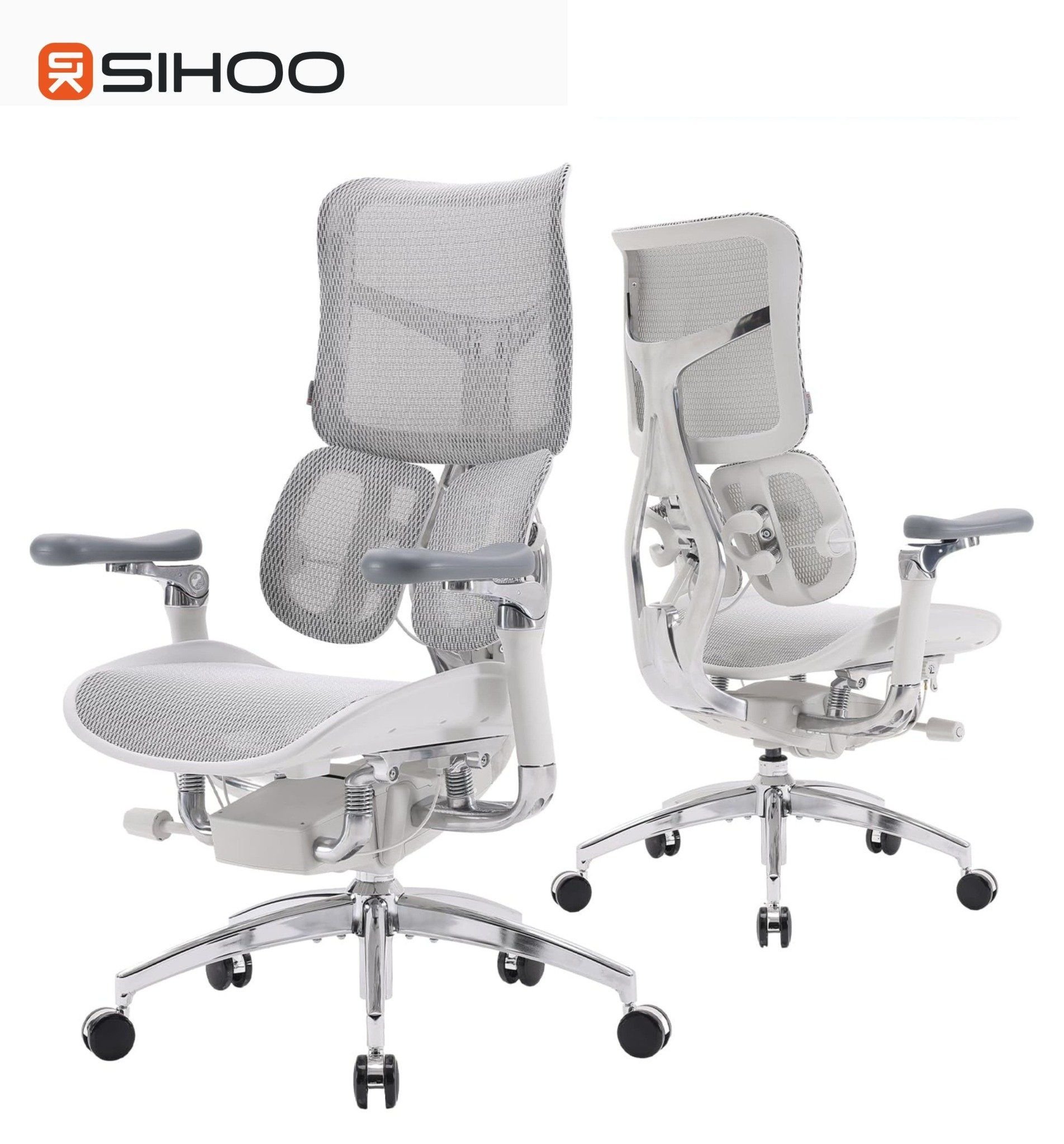  Ghế Công Thái Học Sihoo Doro S100 Ergonomic Chair (có thể gắn thêm gác chân) 