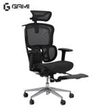  Ghế Công Thái Học Gami Crom bản thường màu All Black (tùy chọn gắn thêm gác chân) 