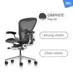  Ghế công thái học Herman Miller Aeron phiên bản Remastered (thương hiệu Mỹ) 