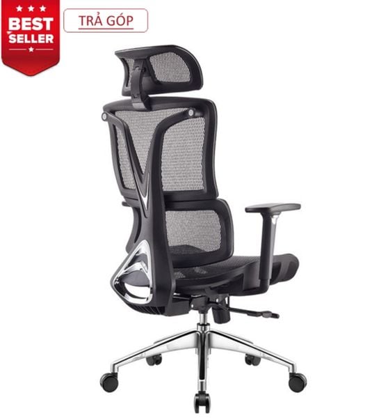  Ghế Công Thái Học Ergonomic 1608 Đen 