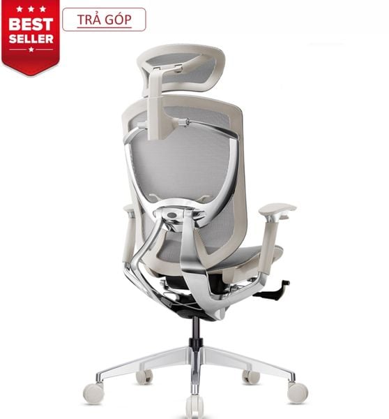  Ghế Công Thái Học Ergonomic IFIT Smile màu Grey (Trắng Xám) 