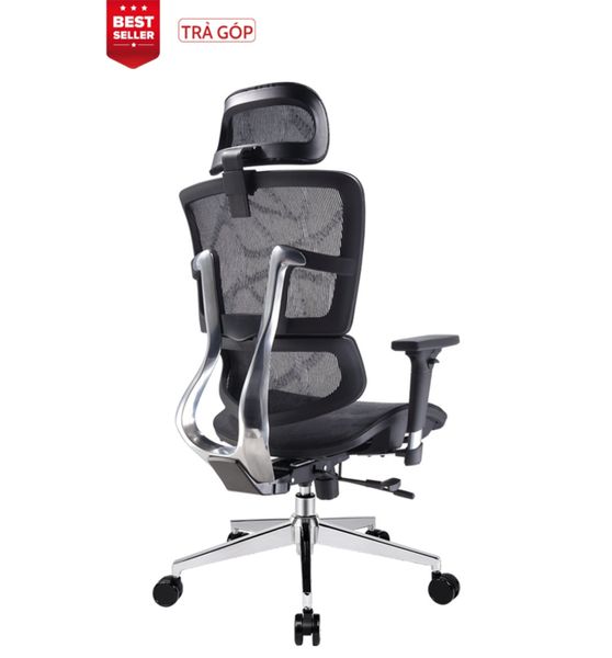  Ghế Ergonomic 2 lưng Simple-X Đen ( TỰA ĐẦU 3D + TAY 3D ) 