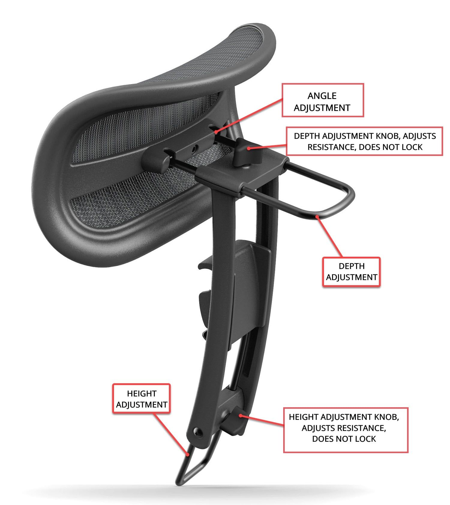  Tựa đầu Atlas cho Ghế Herman Miller Aeron bản Remastered (Made in China và Made in USA) 