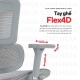  Ghế Công Thái Học Gami Hexa bản 4D và 6D (tùy chọn gắn gác chân) 