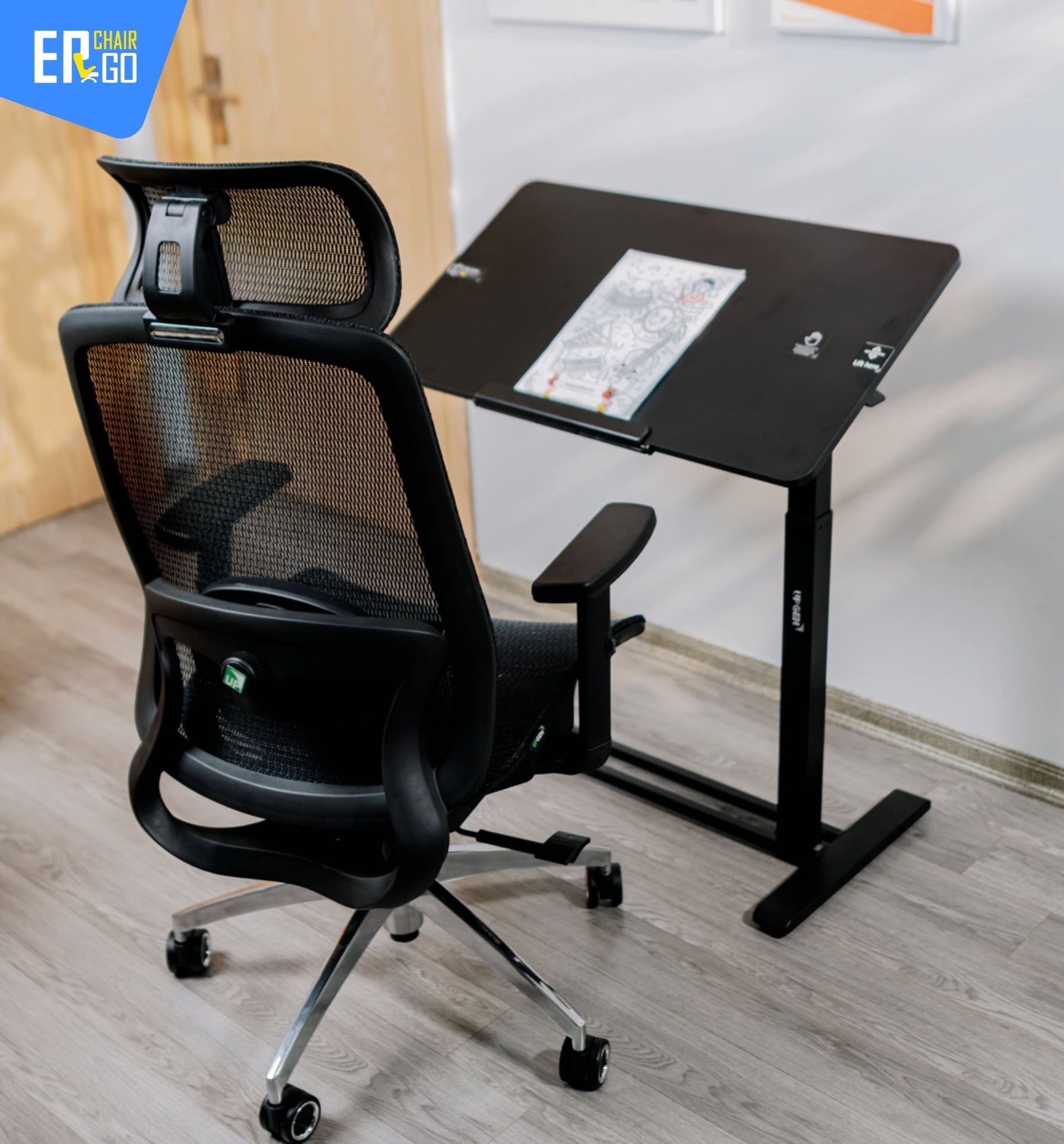  Bàn công thái học nâng hạ xoay nghiêng Upgen StandGo Fold 