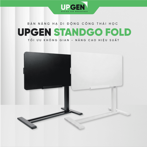 Bàn công thái học nâng hạ xoay nghiêng Upgen StandGo Fold