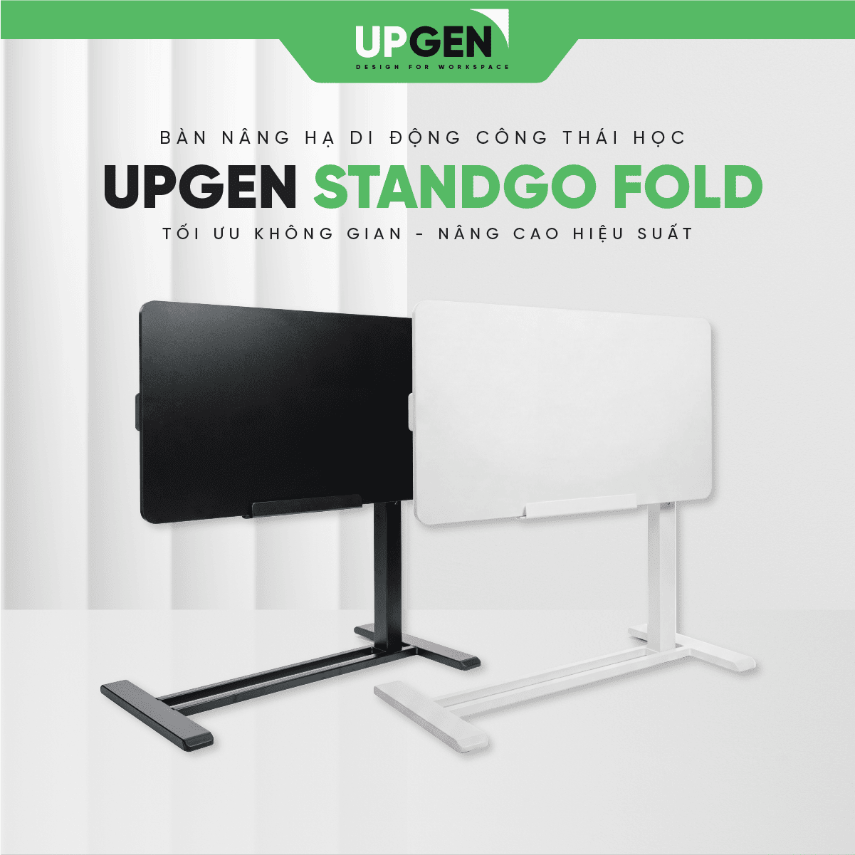  Bàn công thái học nâng hạ xoay nghiêng Upgen StandGo Fold 