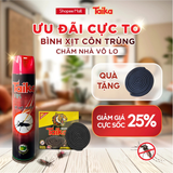  BÌNH XỊT DIỆT CÔN TRÙNG MUỖI KIẾN TAIKA x FIK HƯƠNG CHANH 600 ML 