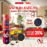  BÌNH XỊT CÔN TRÙNG MUỖI, GIÁN, RUỒI TAIKA x NOU CAMP KHÔNG MÙI 600ML 