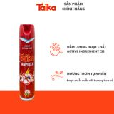  BÌNH XỊT DIỆT CÔN TRÙNG MUỖI, GIÁN, RỆP GIƯỜNG TAIKA x ANFIELD HƯƠNG CỎ HOA 600 ML 