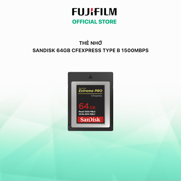 Thẻ nhớ SanDisk 64GB CFexpress Type B 1500Mbps