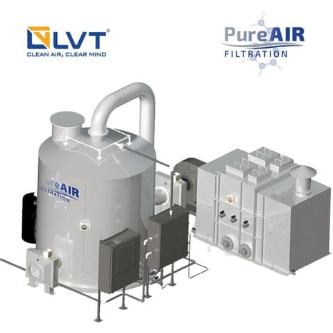 Máy xử lý mùi sinh học PureAir loại bỏ khí H2S