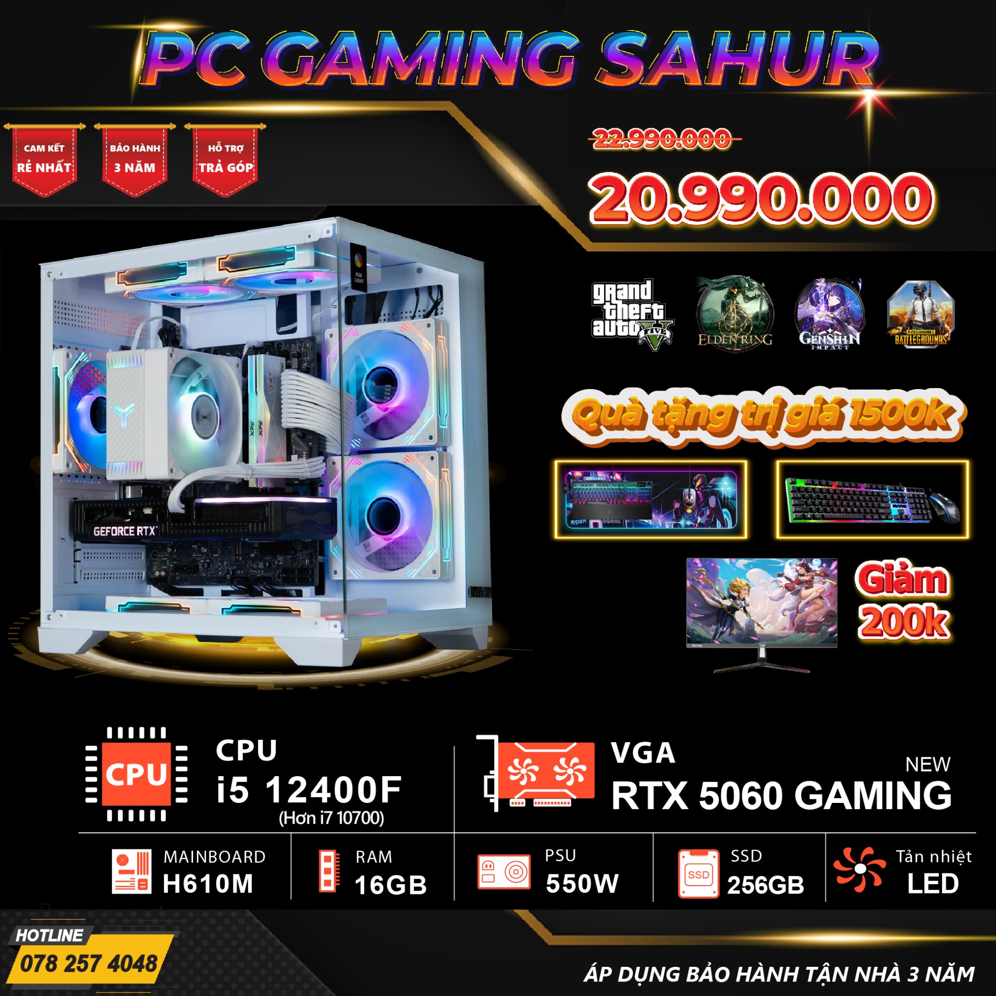 PC GAMING SAHUR - FULL NEW 100%