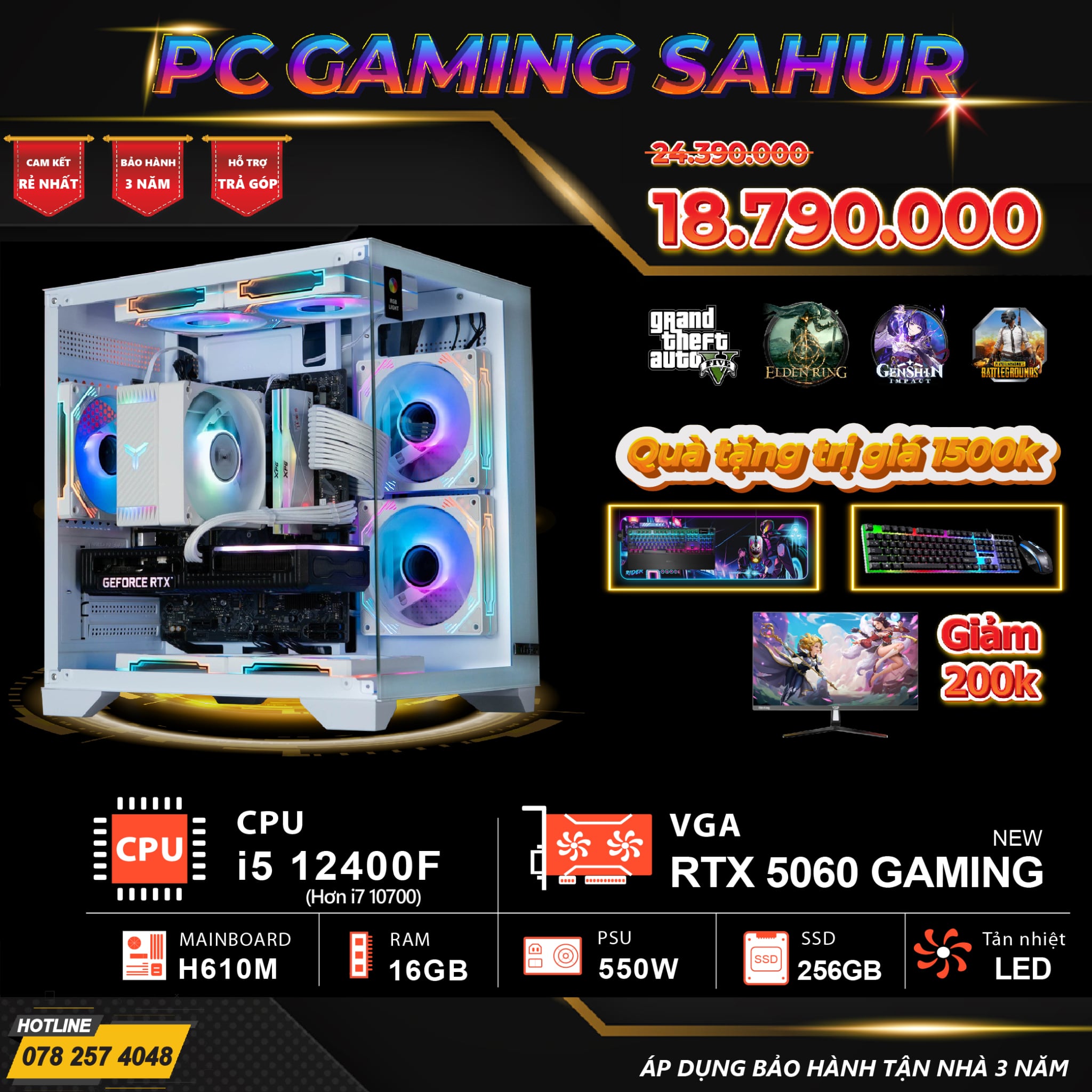 PC GAMING SAHUR - FULL NEW 100%