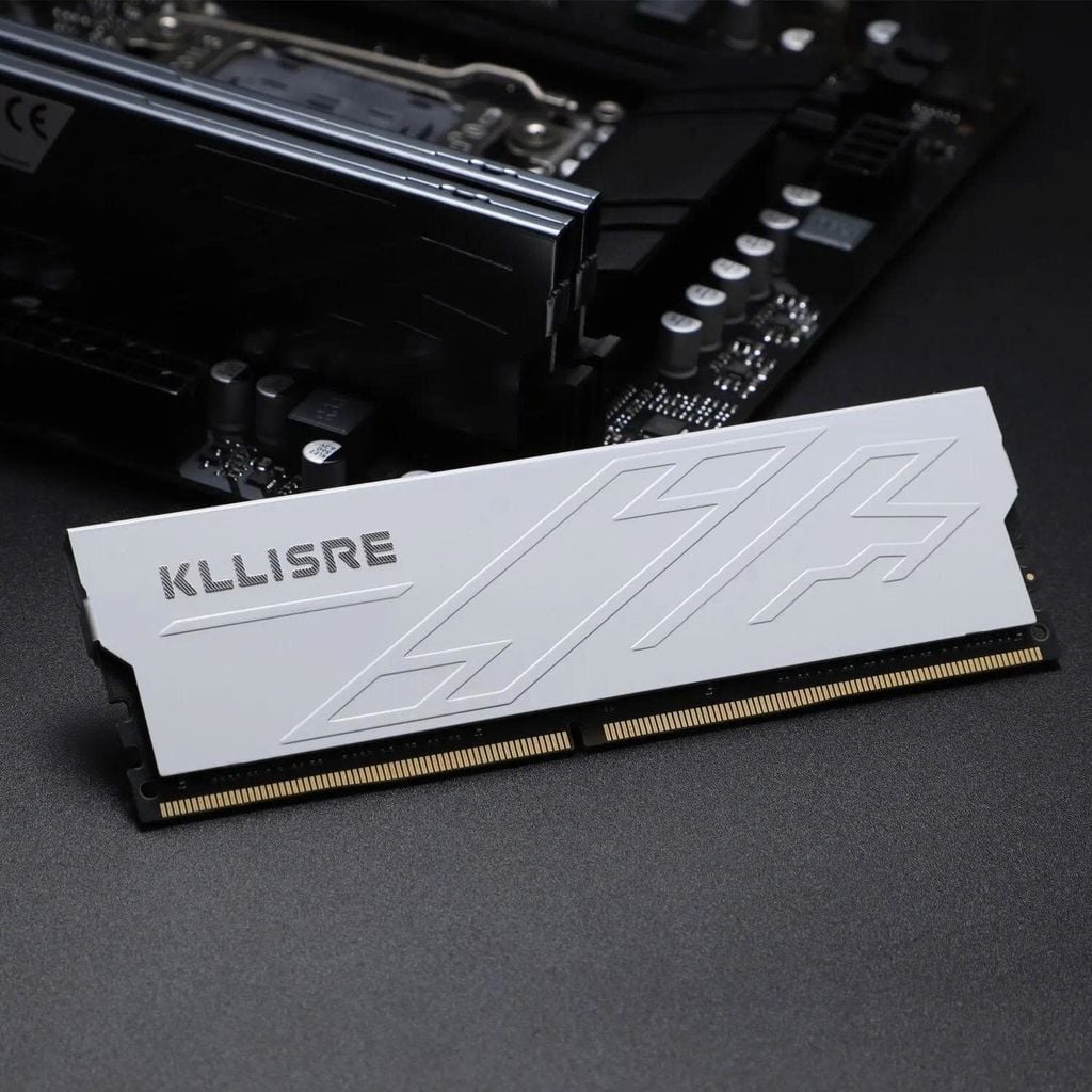 Ram KLLISRE 16GB DDR4 3200MHz Tản Thép - Trắng