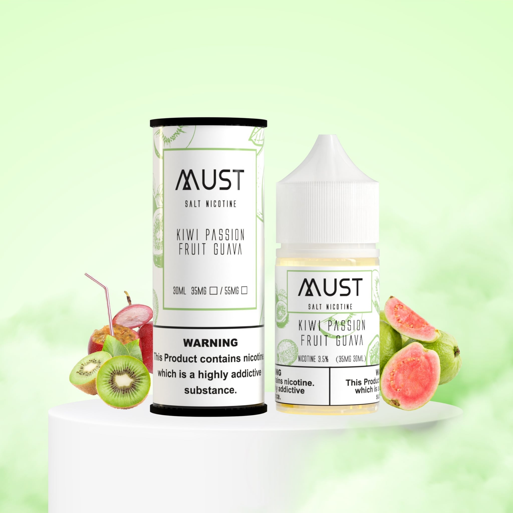  Kiwi Passion Fruit Guava ( Ổi Kiwi Chanh Dây ) By Must Juice Saltnic 30ML 