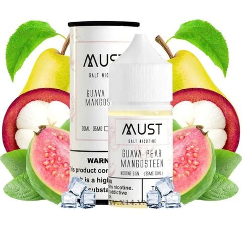  Guava Pear Mangosteen ( Ổi Lê Măng Cụt ) By Must Juice Saltnic 30ML 