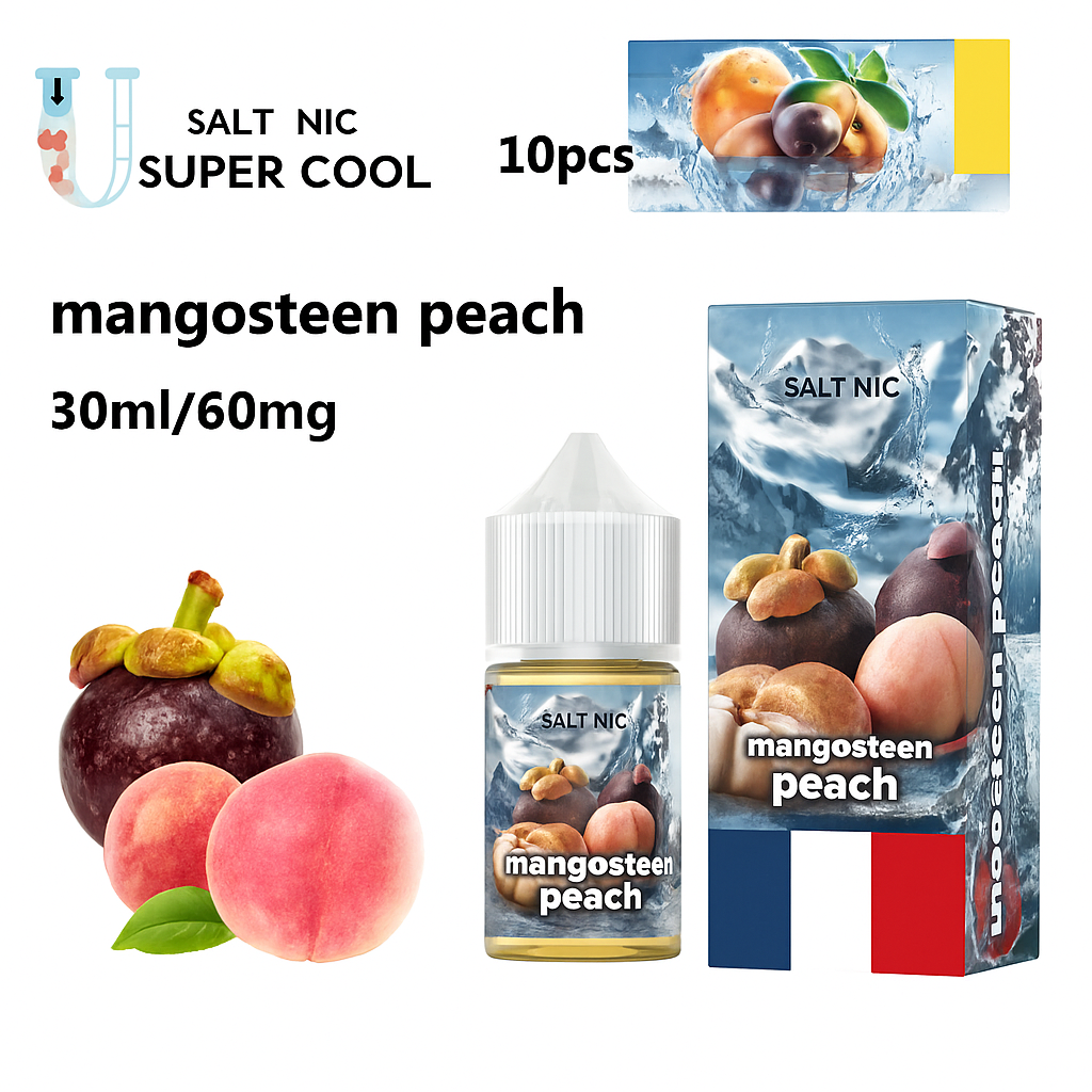  Mangosteen Peach ( Đào Măng Cụt Lạnh ) By Usalt Super Cool Salt Nic 30ML 