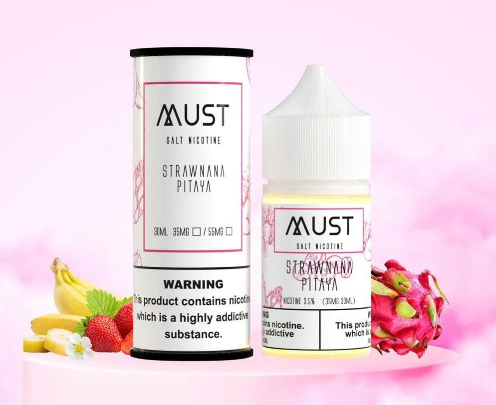  Strawnana Pitaya ( Dâu Chuối Thanh Long ) By Must Juice Saltnic 30ml 