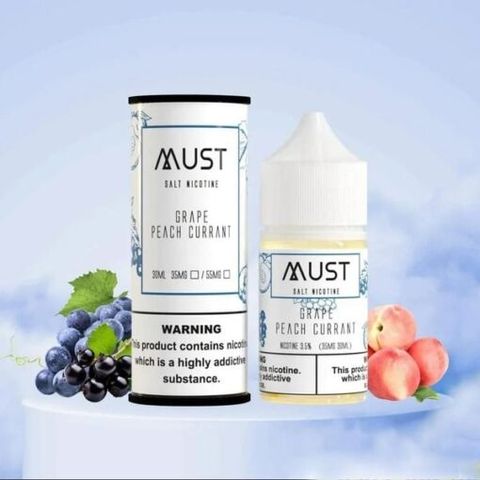  Grape Peach Currant ( Nho Đào Lý Chua Lạnh ) By Must Juice Saltnic 30ML 