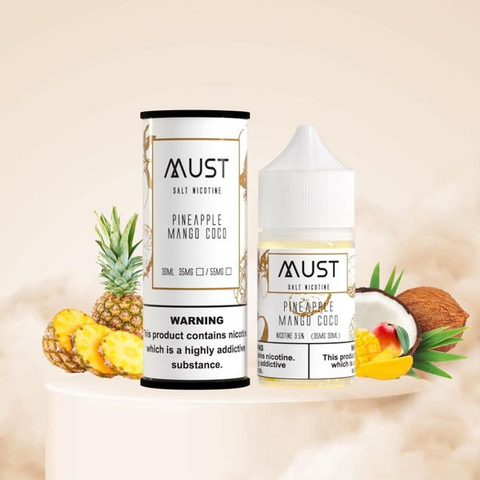  Pineapple Mango Coco ( Dứa Xoài Dừa Lạnh ) By Must Juice Saltnic 30ML 