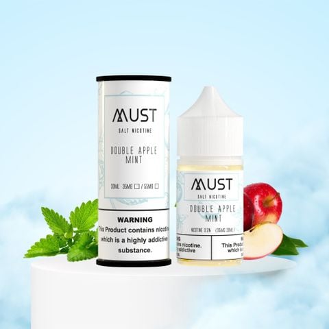  Double Apple Mint ( Táo Đỏ Mix Táo Xanh Bạc Hà ) By Must Juice Saltnic 30ML 