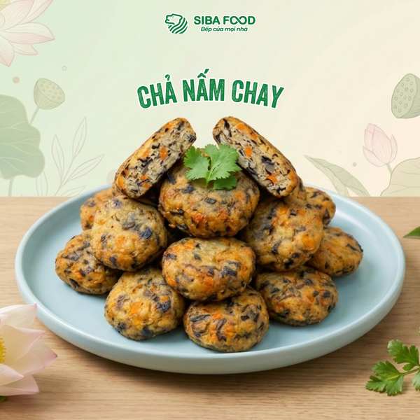 Chả nấm chay CNSB _ Món chay