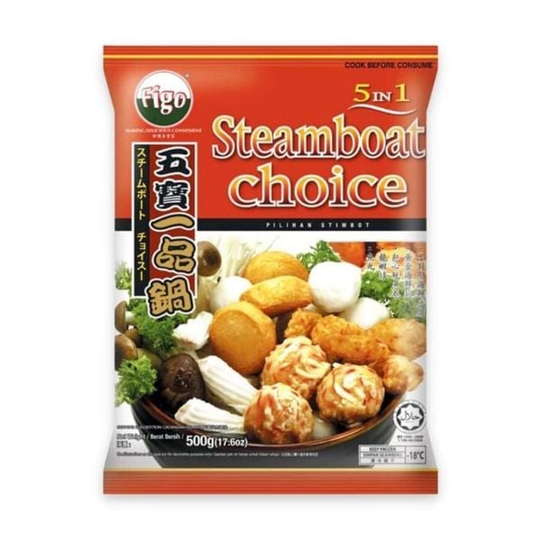 Viên cá thả lẩu combo 5in1 Yosa gói 500g