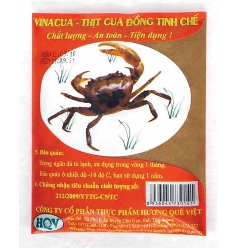 Thịt cua đồng tinh chế túi 150gr HQV
