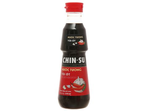 Nước tương Chinsu tỏi ớt 330ml (24/T)