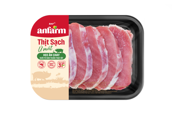 Nạc thăn ngoại (thăn lưng) heo anfarm 300gr