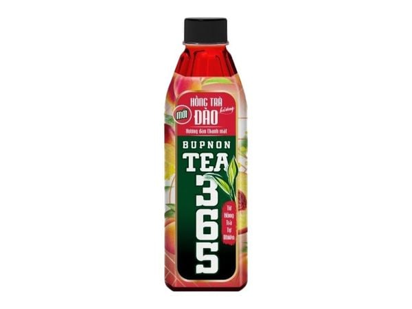 Hồng trà 365 hương đào 500ml (24/T)